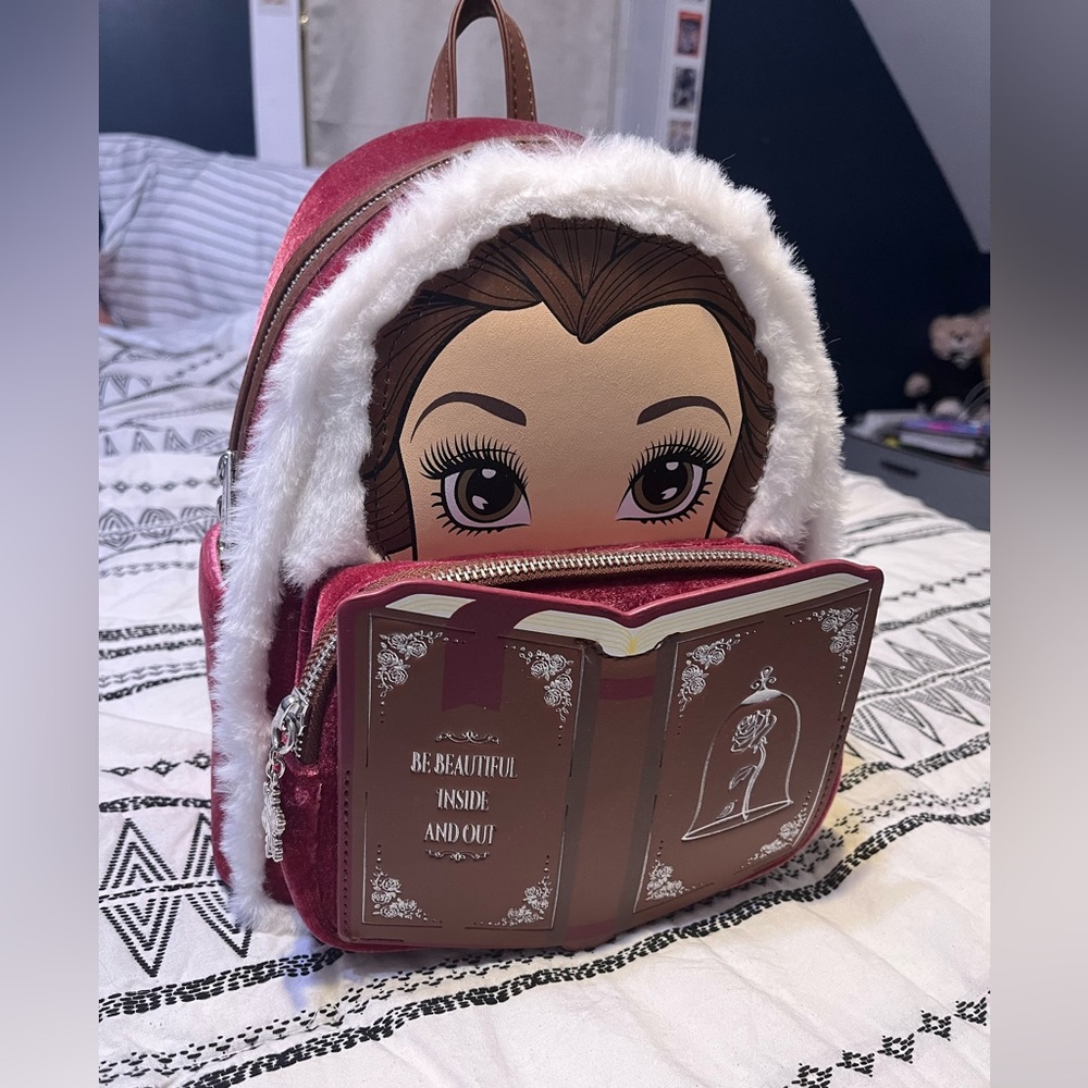 NWT PRINCESS BELLE LOUNGEFLY BAG